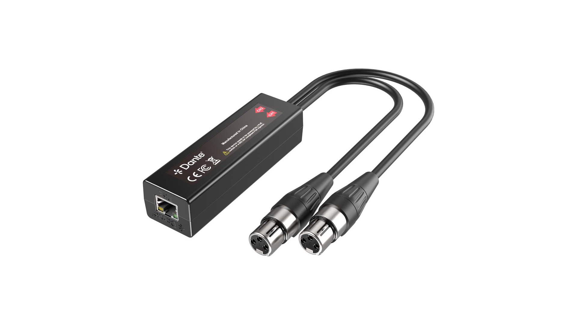 TightAV AU-X2I-DA - 2CH adapter Dante - XLR IN