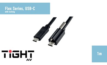 TightAV USBC-M/MLOCK-FLEX-1 Przewód USB-C 1m