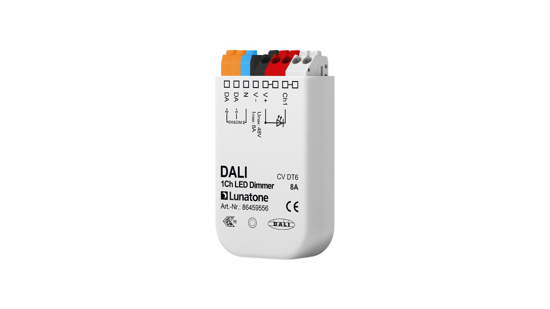 Lunatone DALI 1CH LED Dimmer 8A