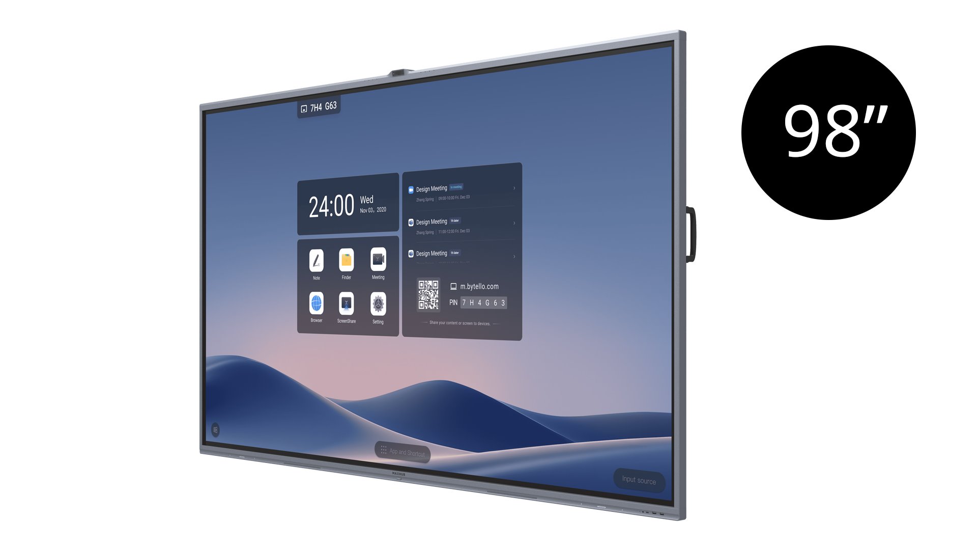 Maxhub C9850 98  Interactive Touch Display