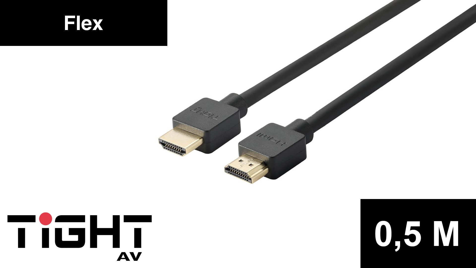 TightAV HDMI-M/M-FLEX-0.5 - przew. HDMI 2.0 -0,5m