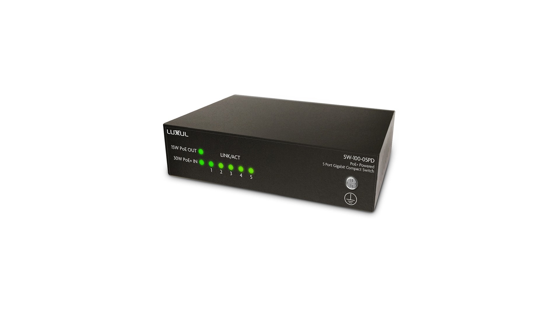 Luxul SW-100-05PD /Switch 1 Gb, 5 portów, PoE/