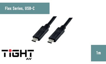 TightAV USBC-M-M-FLEX-1 Przewód USB-C 1m