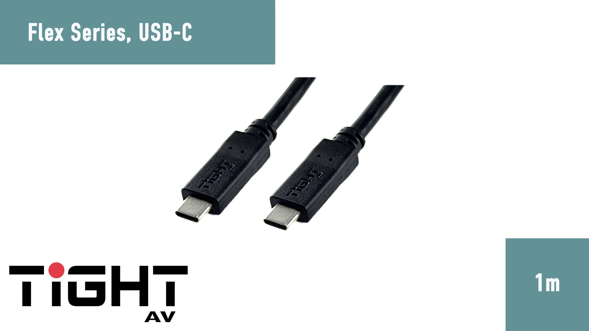 TightAV USBC-M-M-FLEX-1 Przewód USB-C 1m