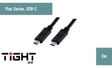 TightAV USBC-M-M-FLEX-2 Przewód USB-C 2m