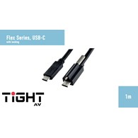 TightAV USBC-M-MLOCK-FLEX-1 Przewód USB-C 1m