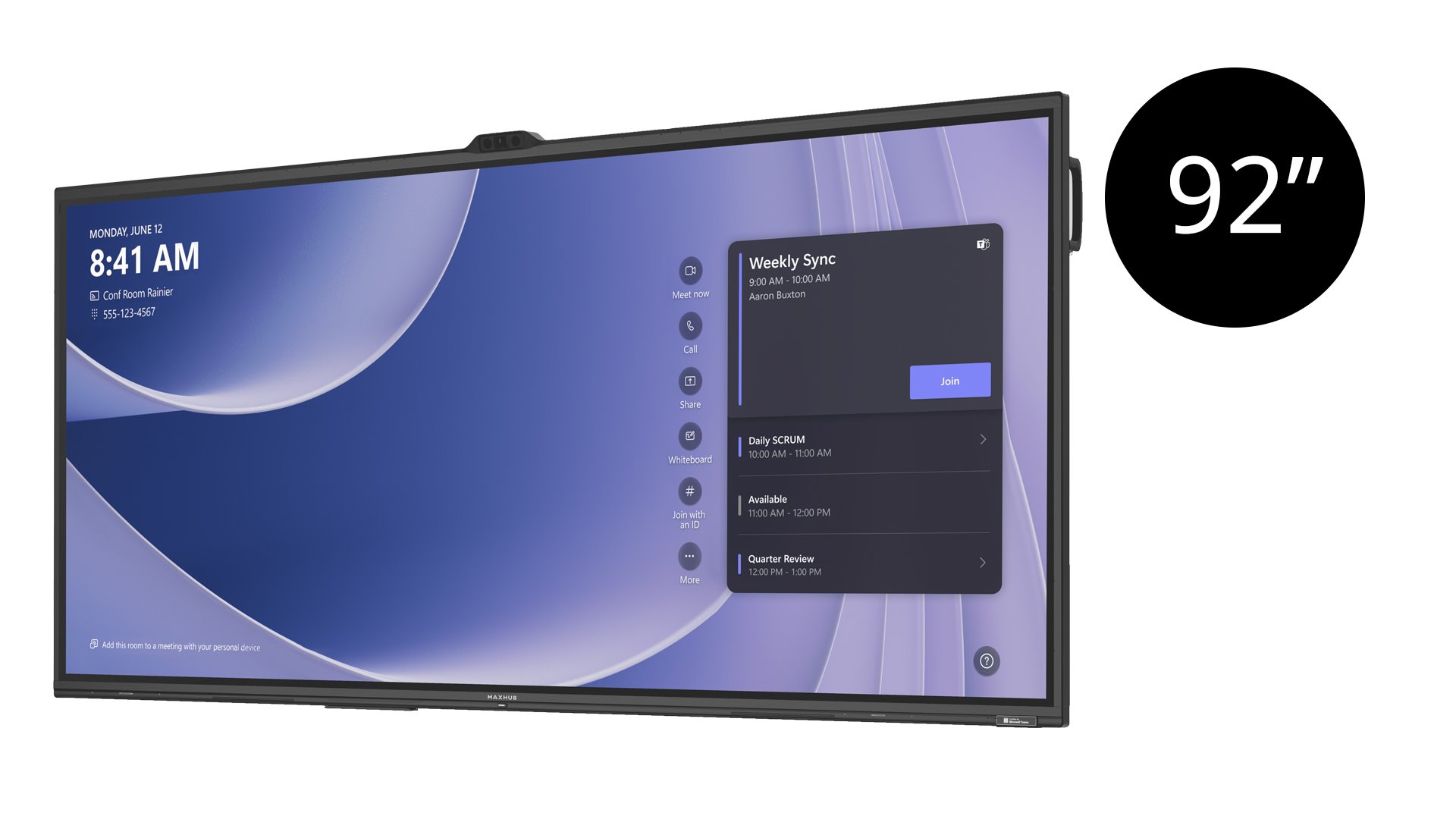 Maxhub V925T 92  MTR Interactive Touch Display