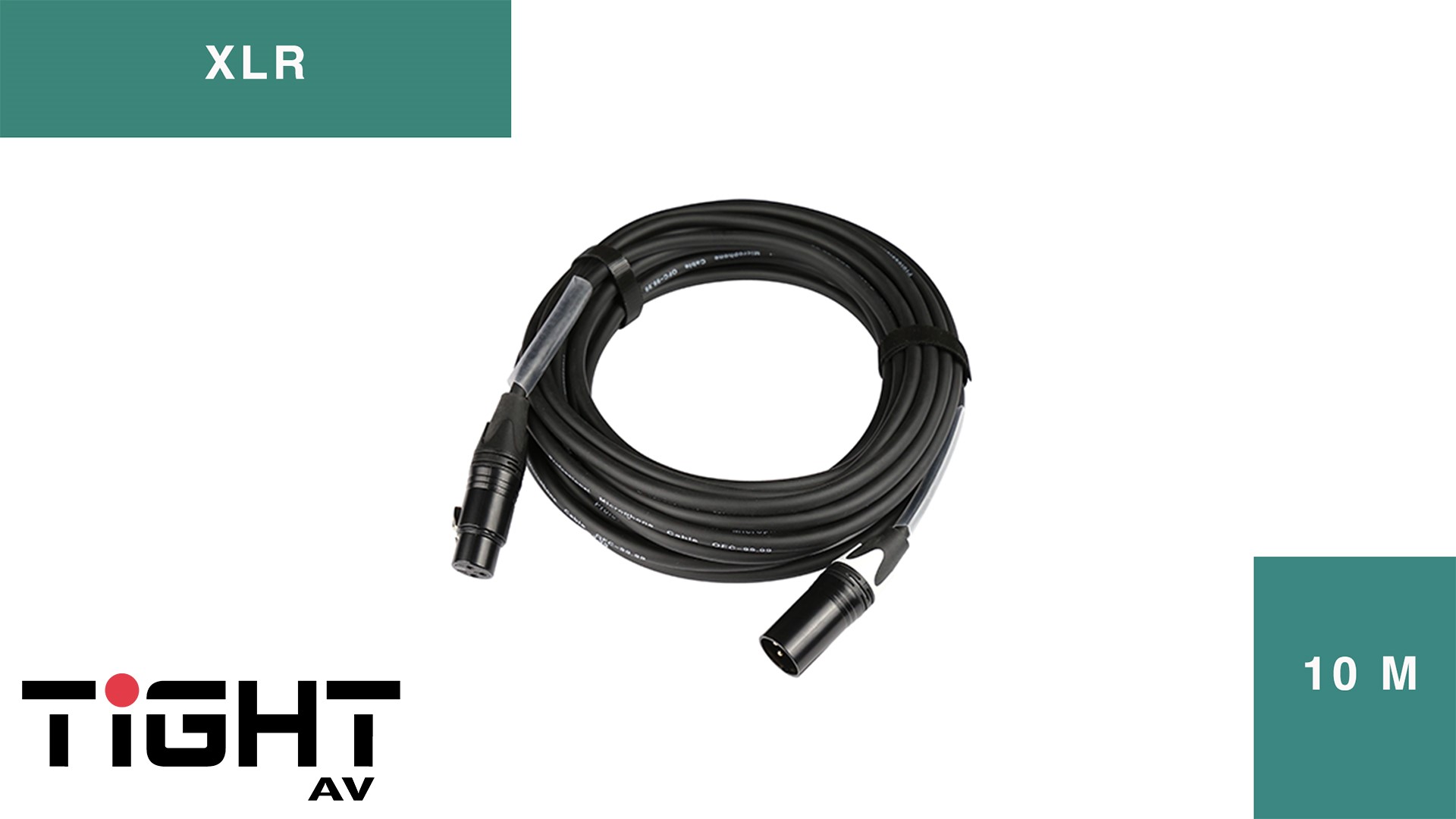 TightAV XLR-M-F-10 Przewód XLR 10m M-F