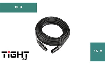 TightAV XLR-M-F-15 Przewód XLR 15m M-F