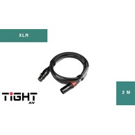 TightAV XLR-M-F-2 Przewód XLR 2m M-F