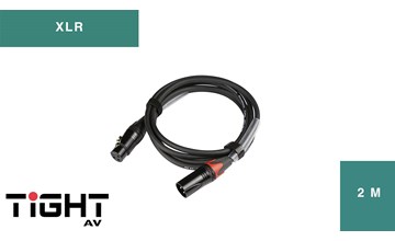 TightAV XLR-M-F-2 Przewód XLR 2m M-F