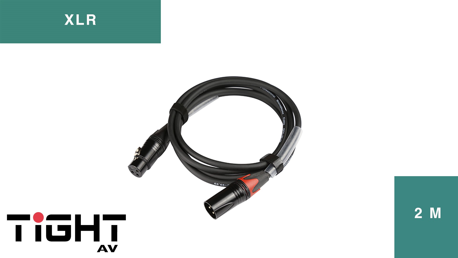 TightAV XLR-M-F-2 Przewód XLR 2m M-F