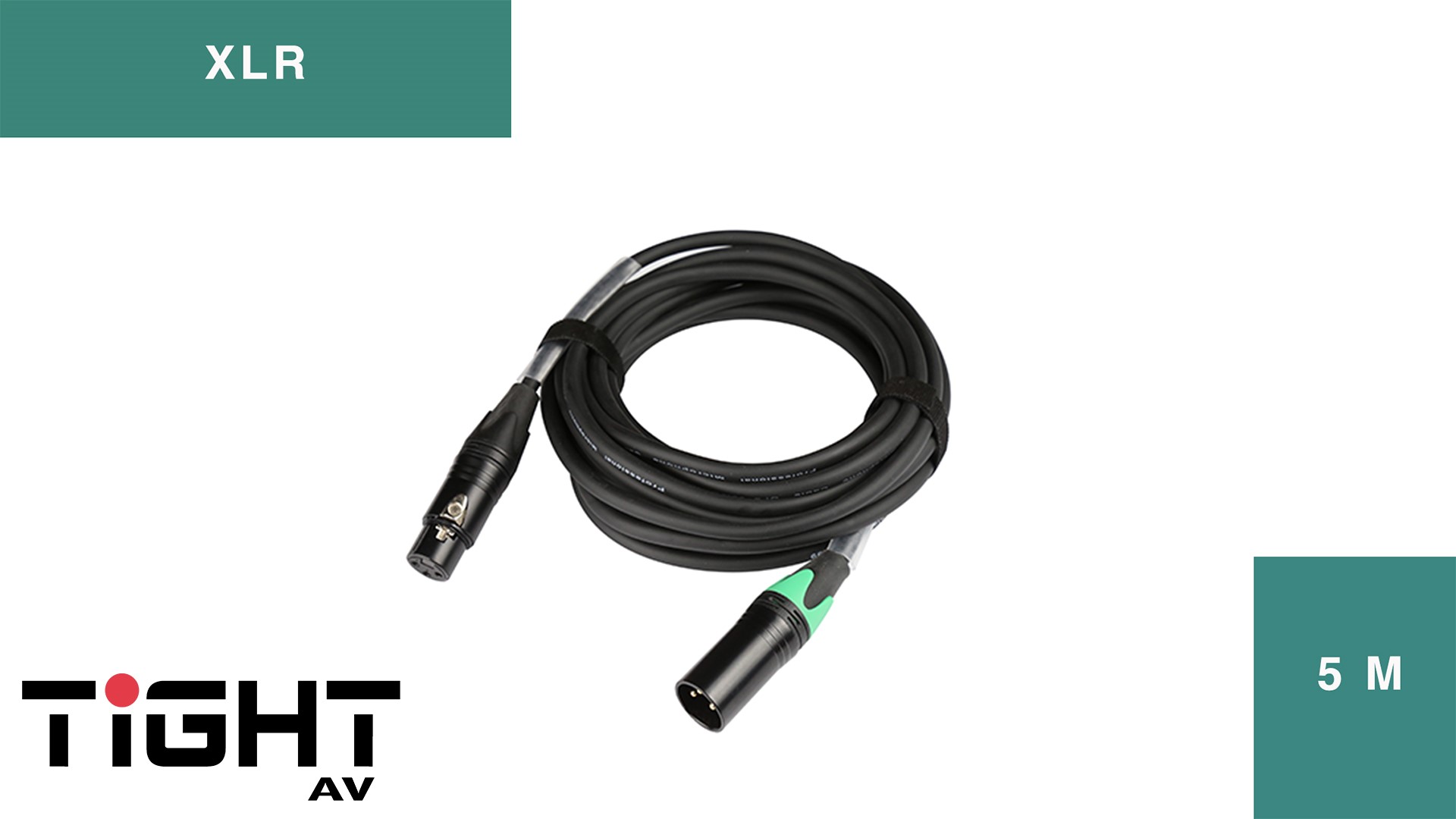 TightAV XLR-M-F-5 Przewód XLR 5m M-F