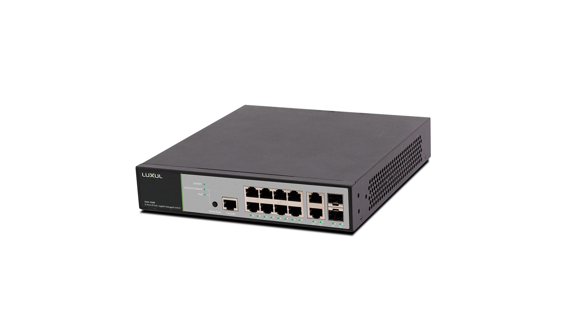 Luxul XMS-1208PE /Switch 1 Gb, 12 portów, PoE/